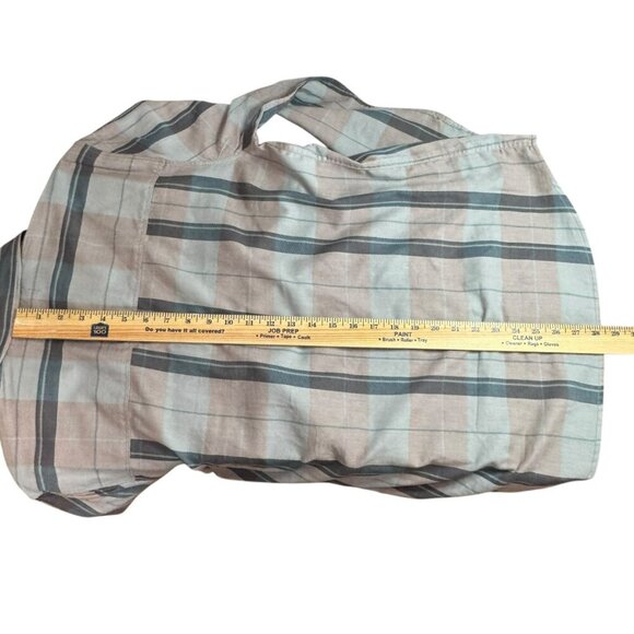 Paige Plaid Button-Up Shirt NWT Size M – Soft Cotton Blend, Relaxed Fit - Picture 5 of 6